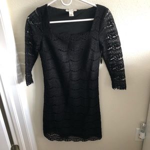 Lace black dress